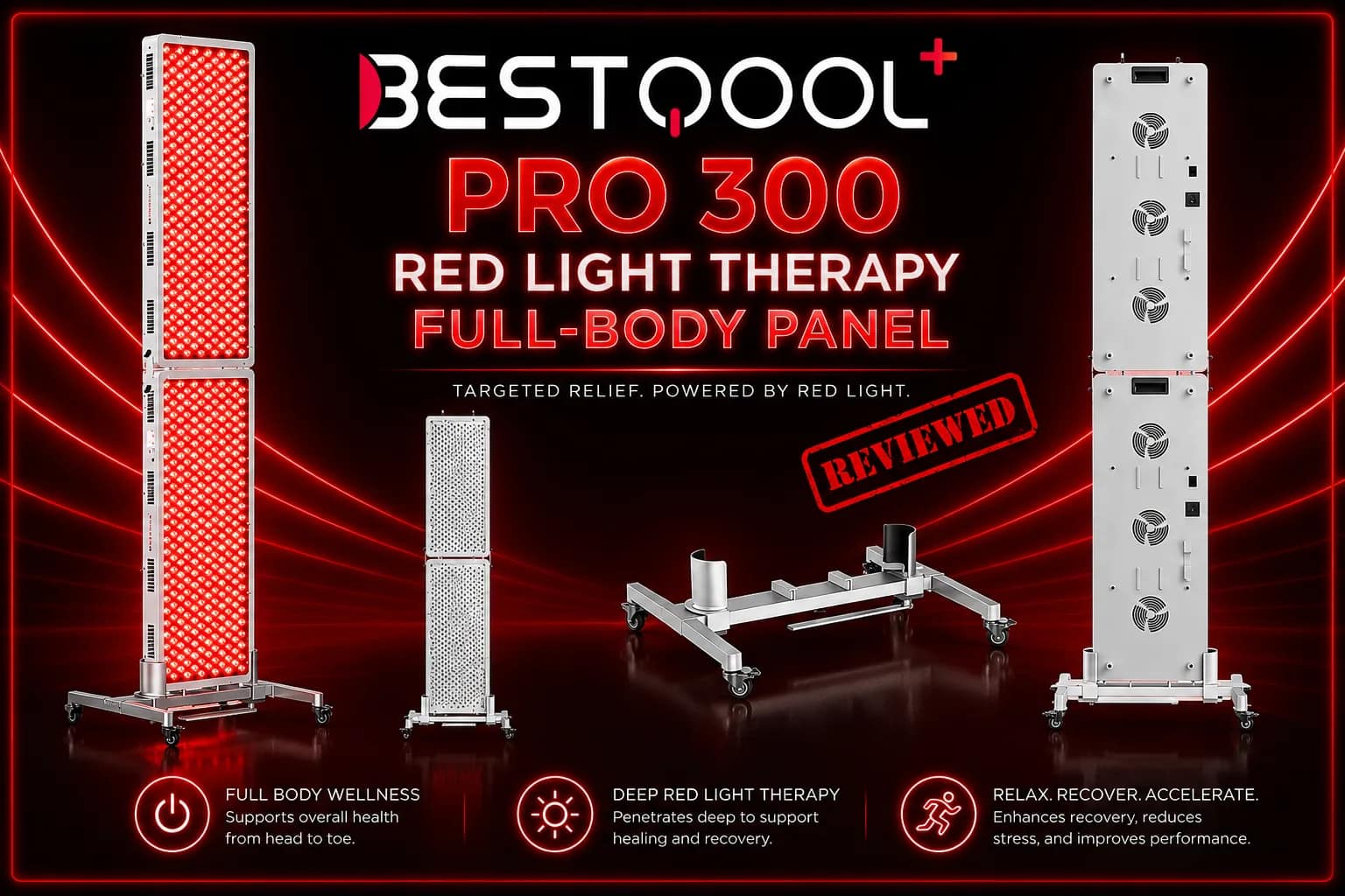 BestQool PRO 300 Red Light Therapy Panel Review