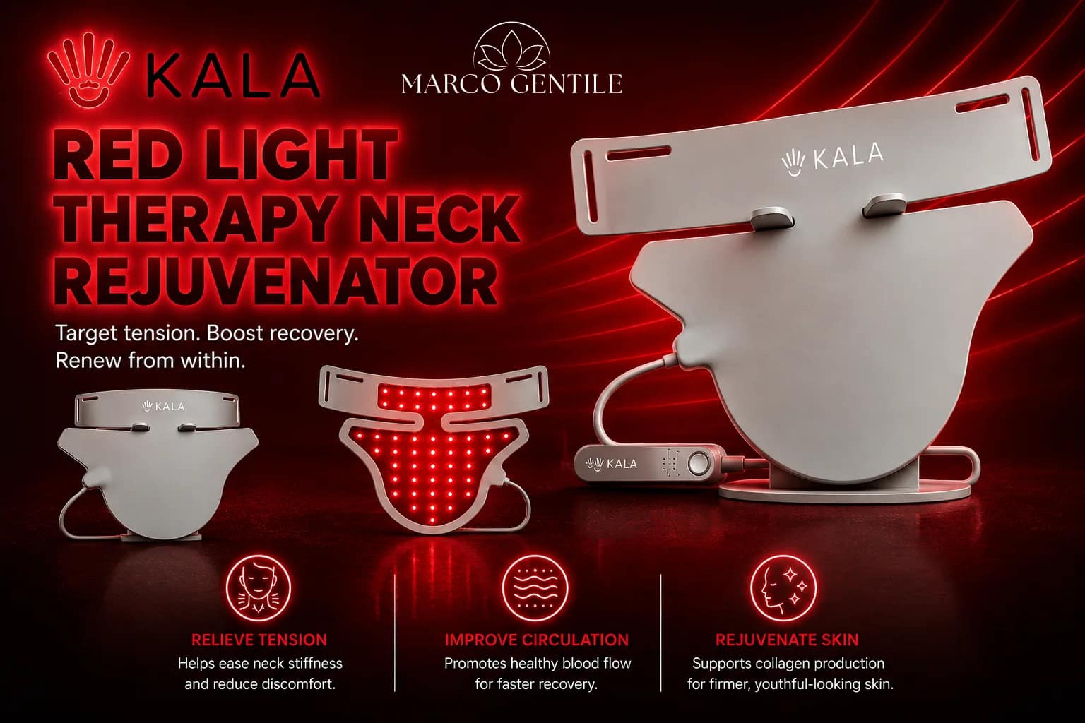 Kala Red Light Therapy Neck Rejuvenator