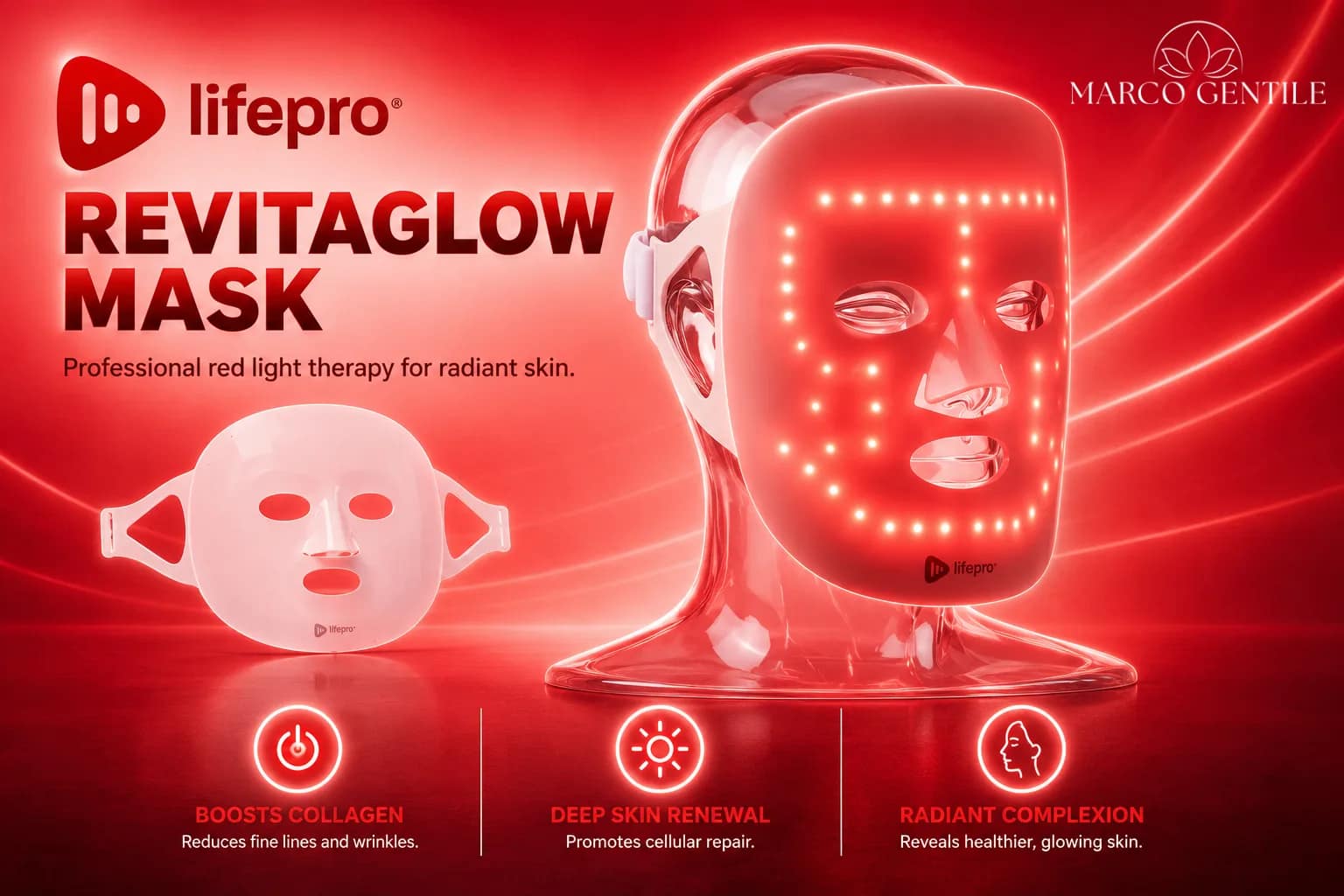 LifePro Red Light Therapy Face Mask