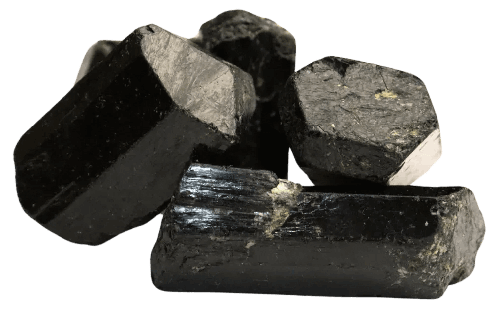 Close-up of black tourmaline in Align Stealth PEMF Mat for nervous system support