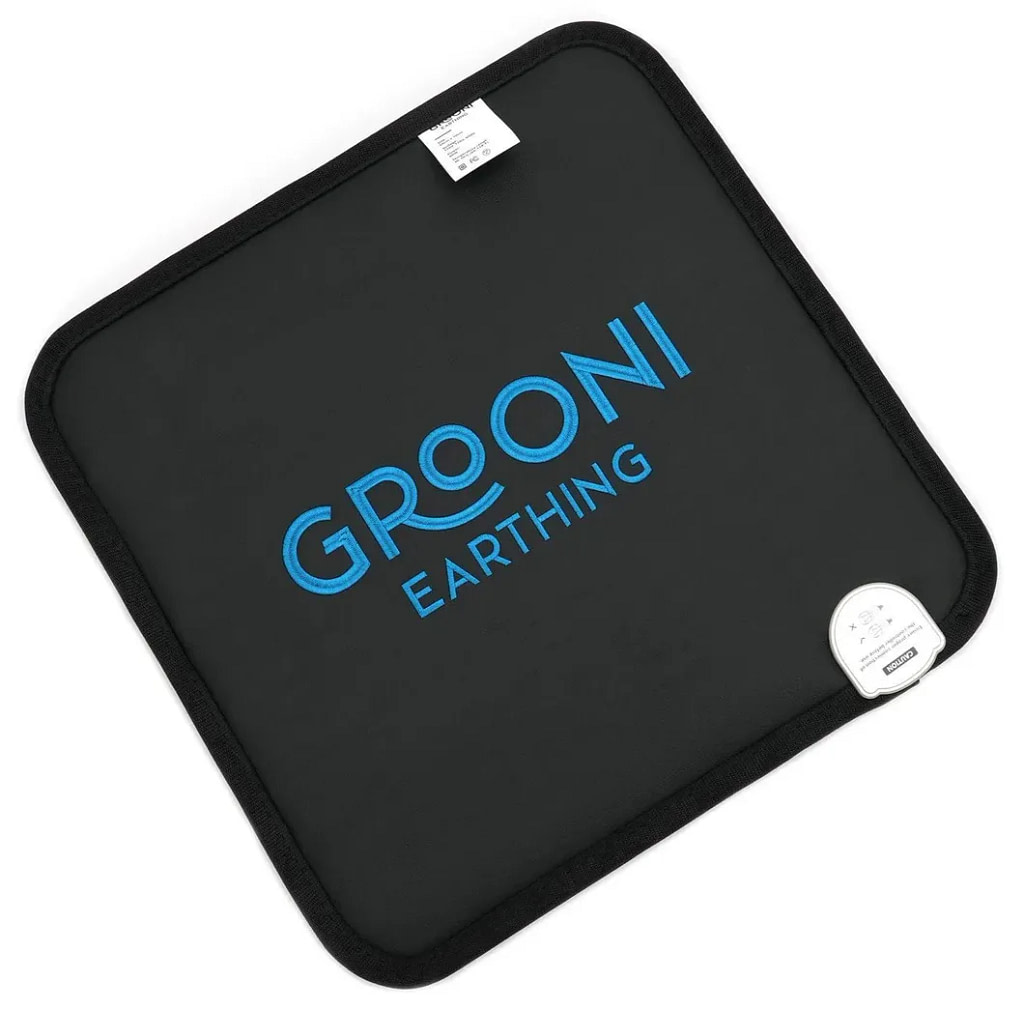 Backside of Grooni Earthing PEMF Pad showing design details