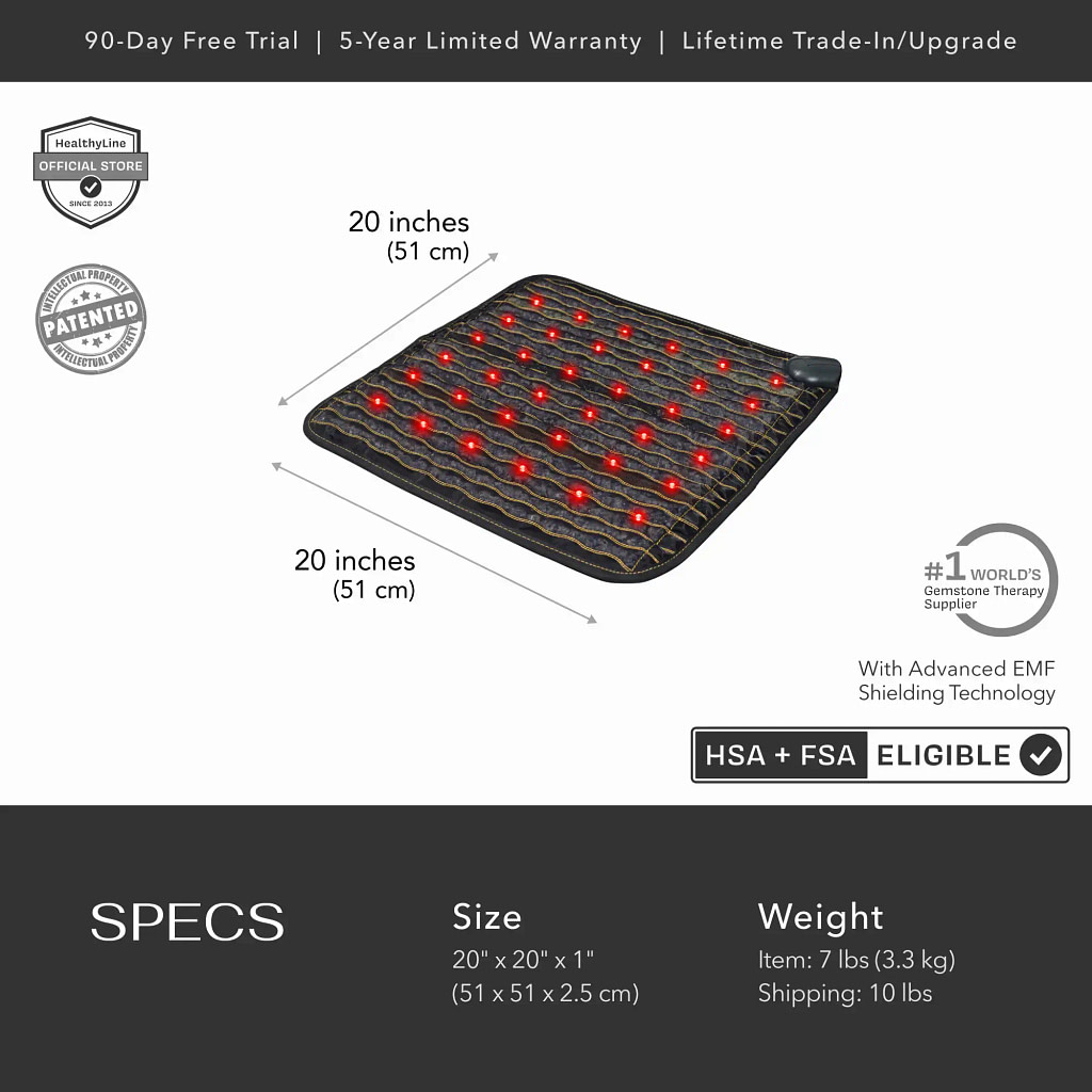 Recensione Tappetino PEMF HealthyLine JET con Diagramma Completo di Specifiche e Funzioni