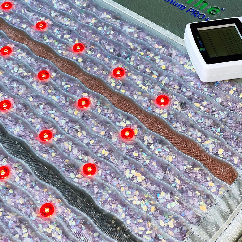 HealthyLine Platinum Chair Mat Galvanized Gemstones