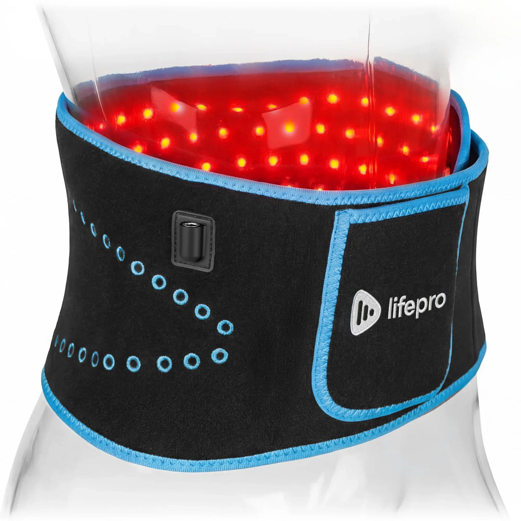 LifePro AllevaRed Red Light Therapy Belt in classic black color option