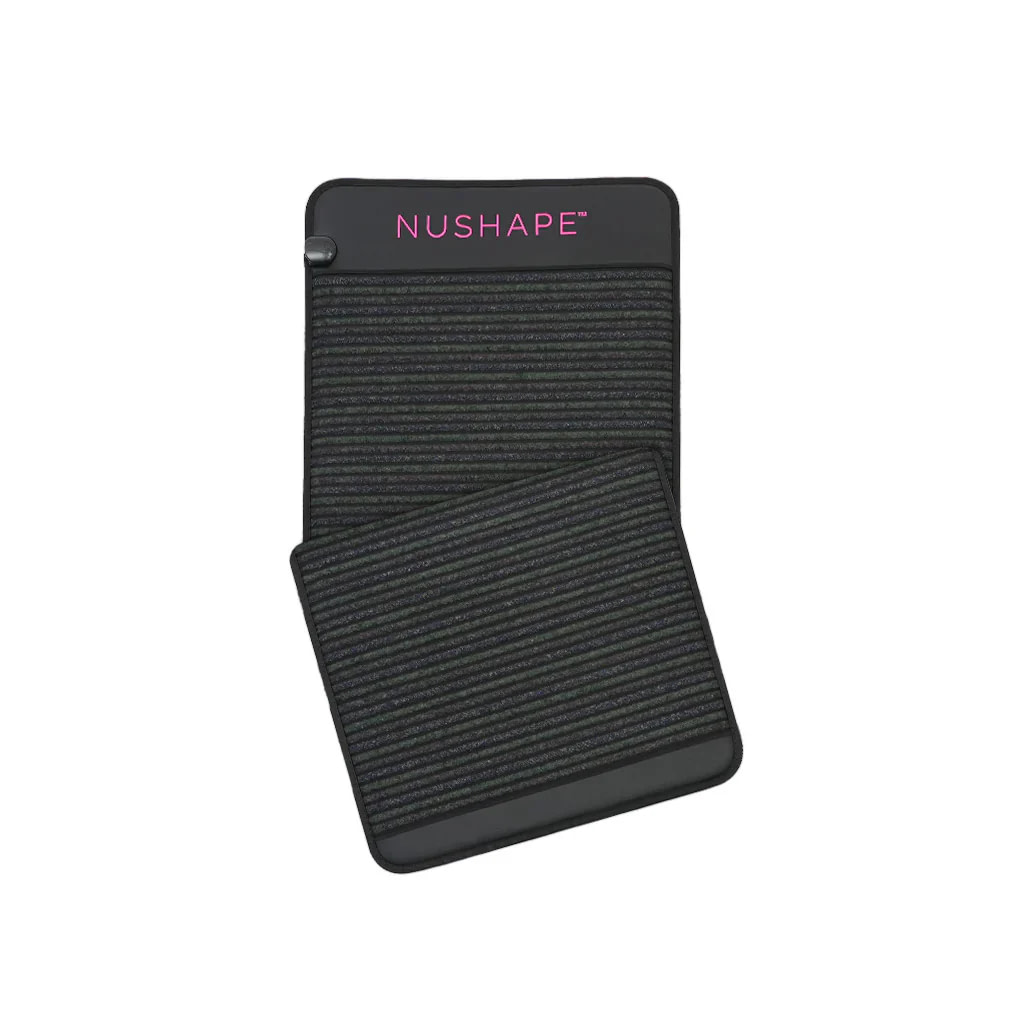 Folded infrared PEMF mat with gemstones and graphene tech for recovery and pain relief