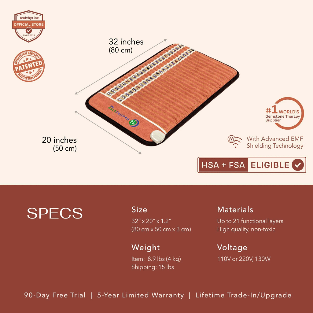 Detailed specs and features of the HealthyLine TAO PEMF MiniMat, budget PEMF device overview