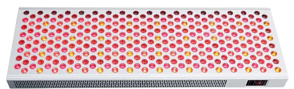 Mito red light therapy panel, full front view of the full body LED panel