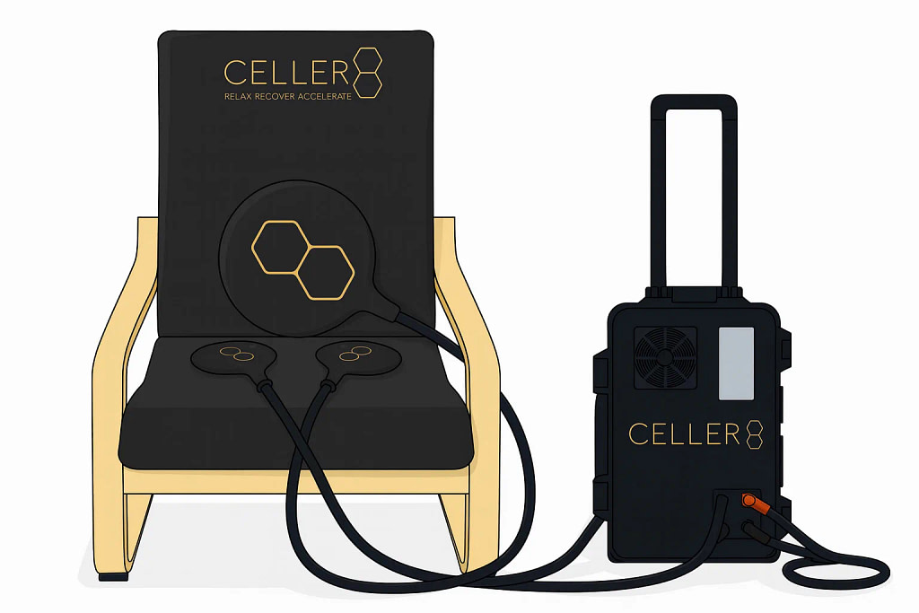 Celler8 MAX Review: the package with Chair Mat, two small applicators and rolling unit