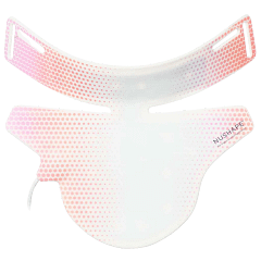 Nushape Red Light Neck Rejuvenator full product view showing portable dual-color LED therapy design