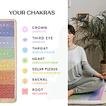 HealthyLine Rainbow Chakra Chair Mat Chakras