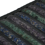 Detailed gemstones embedded in PEMF mat for FIR and wellness therapy benefits