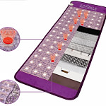 Cutaway showing Sparkle PEMF mat layers, coils, crystals, and FIR heat