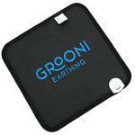 Backside of Grooni Earthing PEMF Pad showing design details