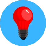 Icona LED terapia luce rossa