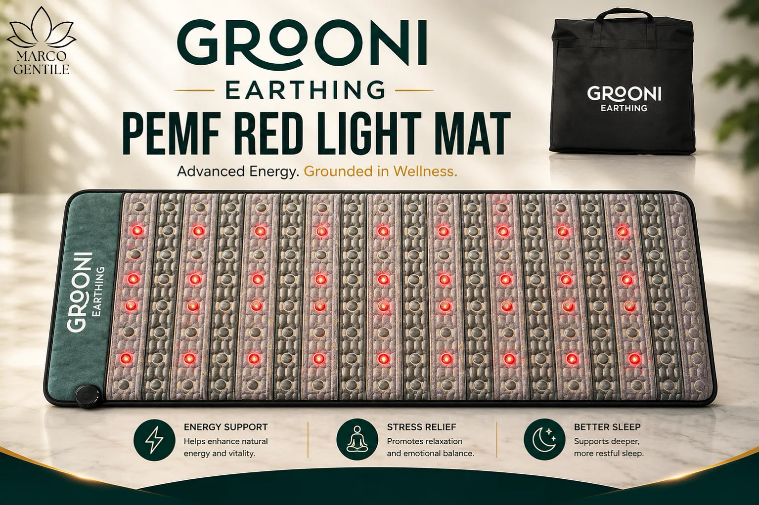 Grooni PEMF Red Light Mat Review