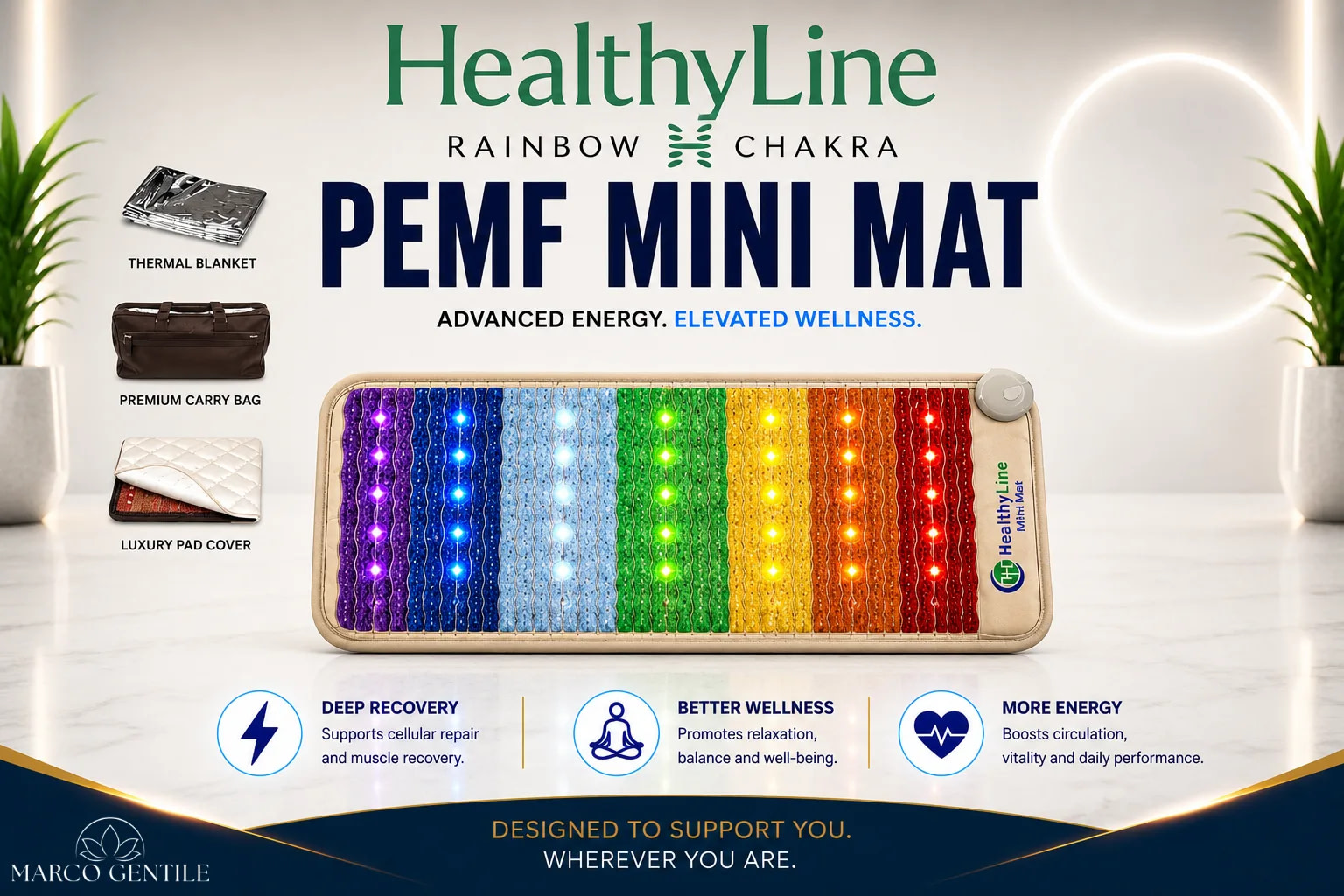 Healthyline Rainbow Chakra PEMF Mini Mat Review