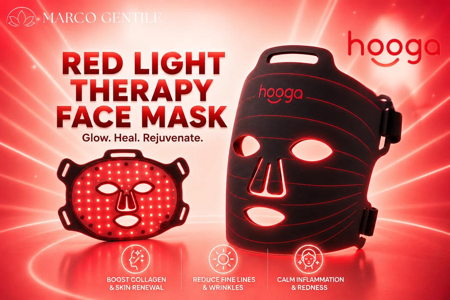 Hooga Red LIght Therapy Face Mask