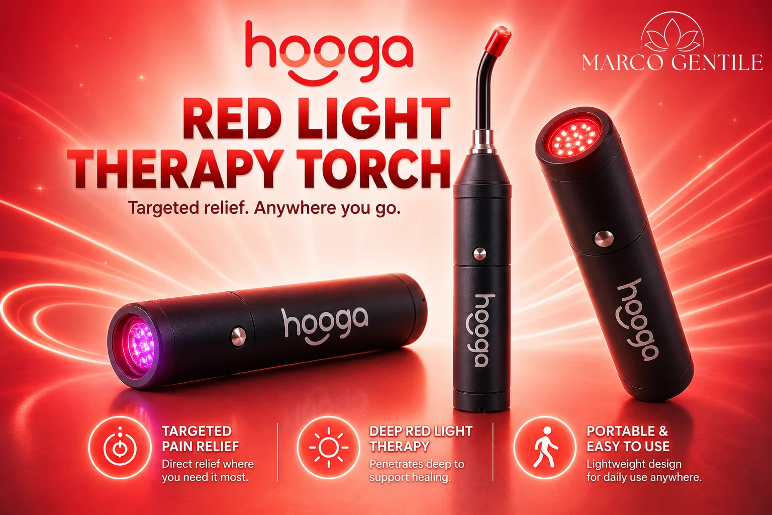 Hooga Red LIght Therapy Torch