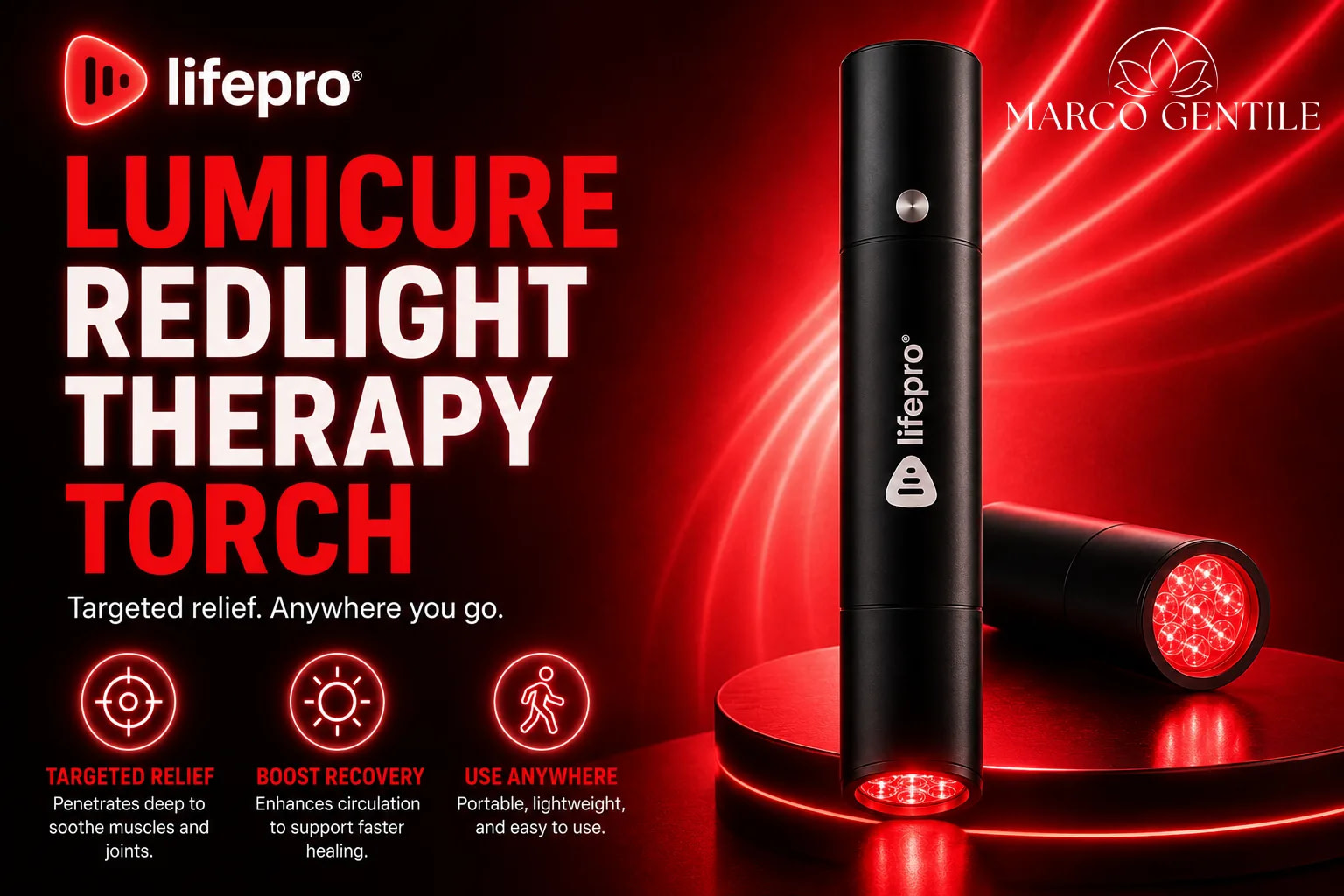 LifePro Red Light Therapy Torch