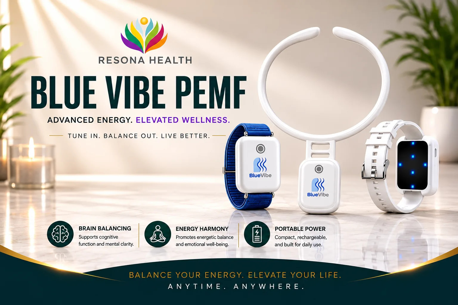 Resona BlueVibe Review: the only wearable pairing PEMF and blue light at 40Hz