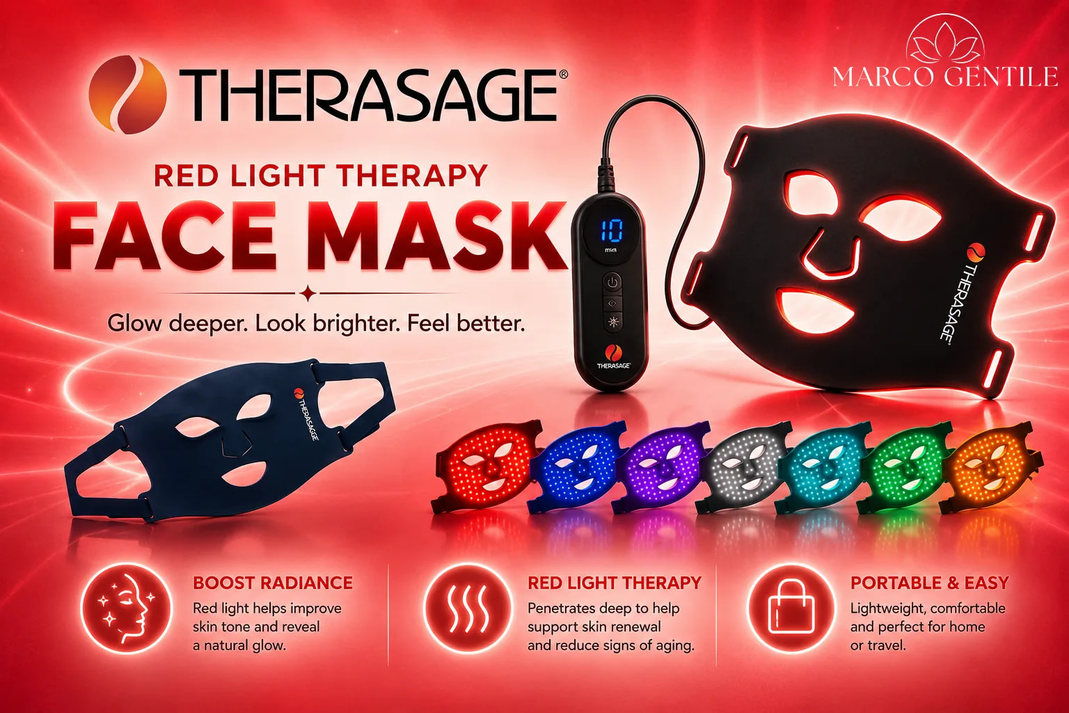 Therasage Red Light Therapy Face Mask