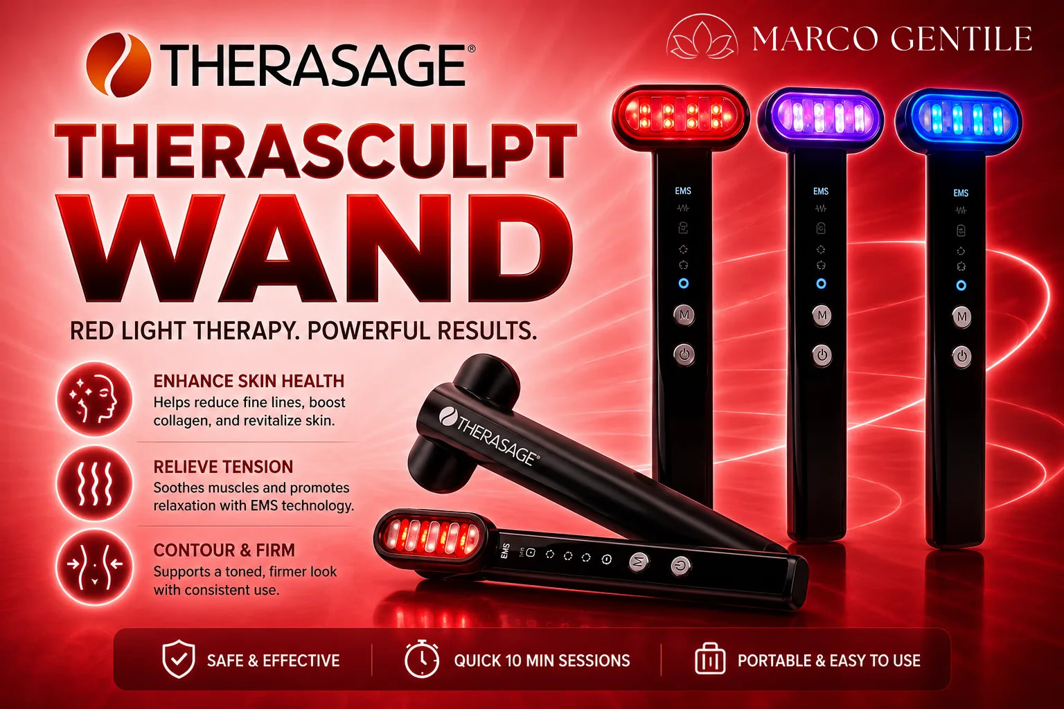 Therasage TheraSculpt Red Light Therapy Wand