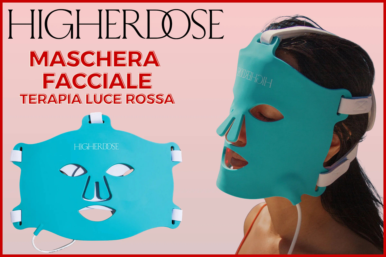 Recensione Maschera Viso HigherDose per Terapia a Luce Rossa con il dispositivo LED premium anti-età