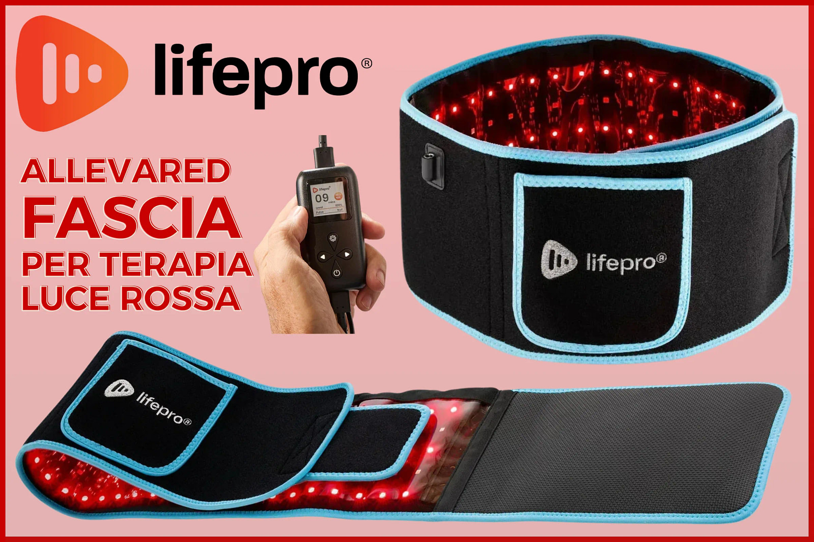 Recensione Cintura LifePro AllevaRed per Terapia a Luce Rossa