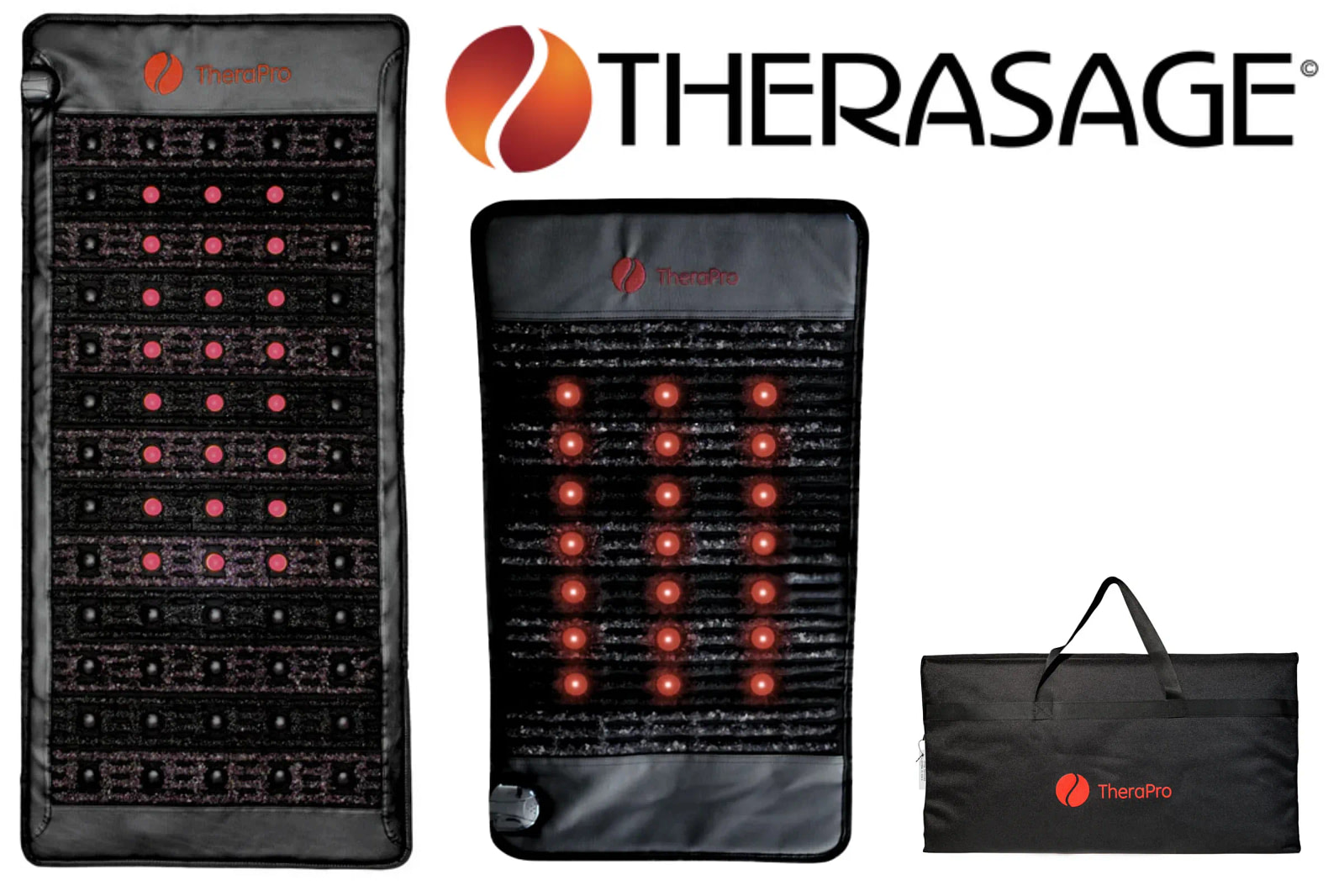Therasage product collection with PEMF mats, infrared sauna, and wellness gear reviewed