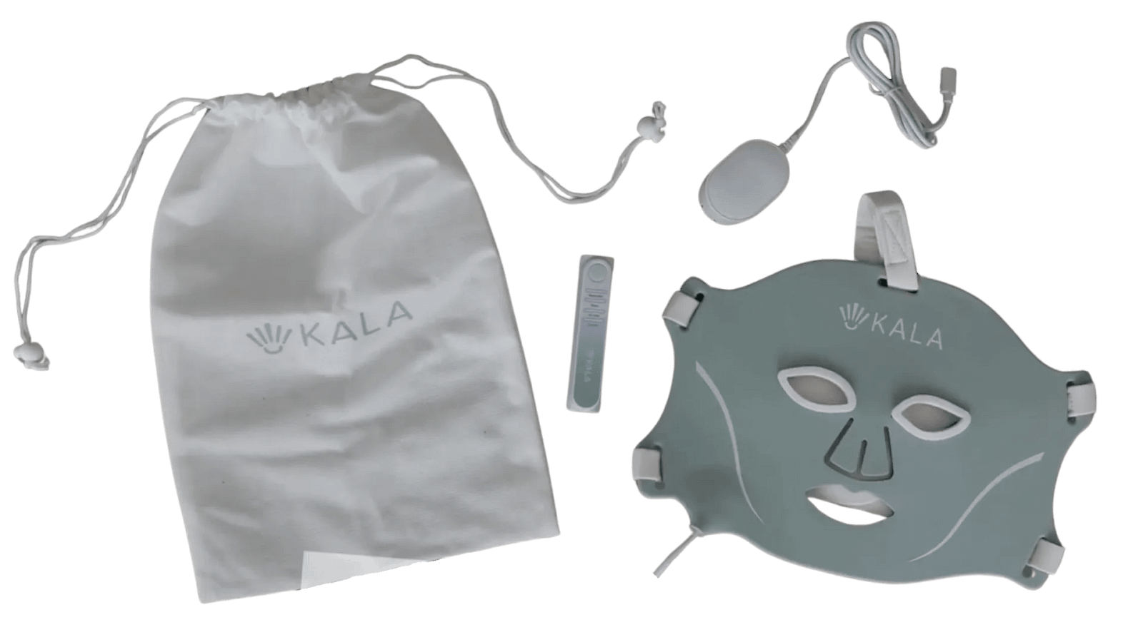 Kala Red Light Therapy Face Mask complete unboxing with all included accessories