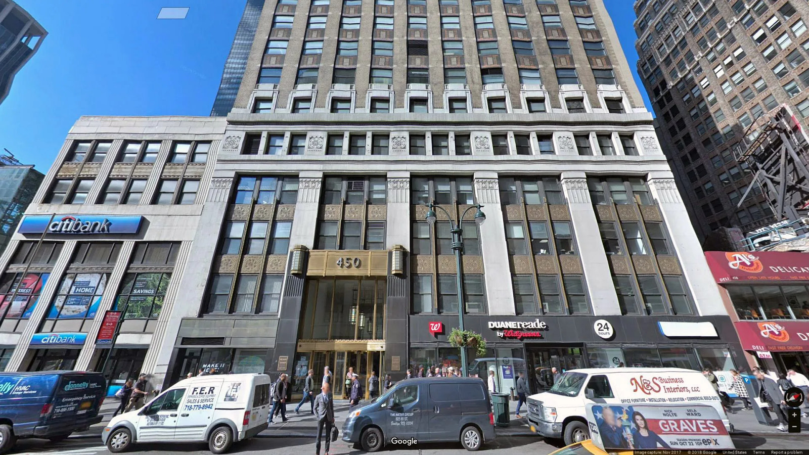 Gli uffici OmniPEMF sulla 7th Avenue, a New York