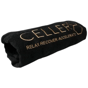 Celler8 PEMF Pad cotton cover featuring brand logo