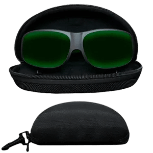 Protective case for red light therapy eyewear accessory