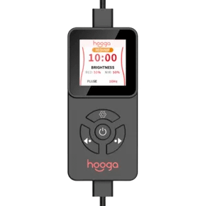 Wired remote control for Hooga LED Belt with adjustable intensity and mode settings