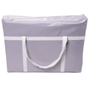 Durable pink carry bag designed for the HealthyLine Platinum PEMF MiniMat for easy travel