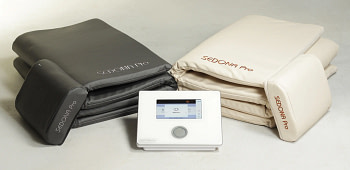 Sedona PEMF mats in beige and black