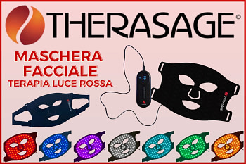 Recensione Maschera Viso Therasage TheraGlow Mask2Go per Terapia a Luce Rossa con il dispositivo terapeutico LED multicolore