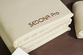 Beige pillow applicator for Sedona Pro PEMF Mat targeting specific body areas