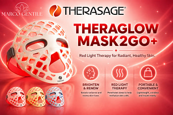Therasage TheraGlow Mask2Go+ Red Light Therapy Face Mask