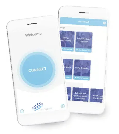 interfaccia dell'app CEMP che controlla le impostazioni del Tappetino OmniPEMF NeoRhythm