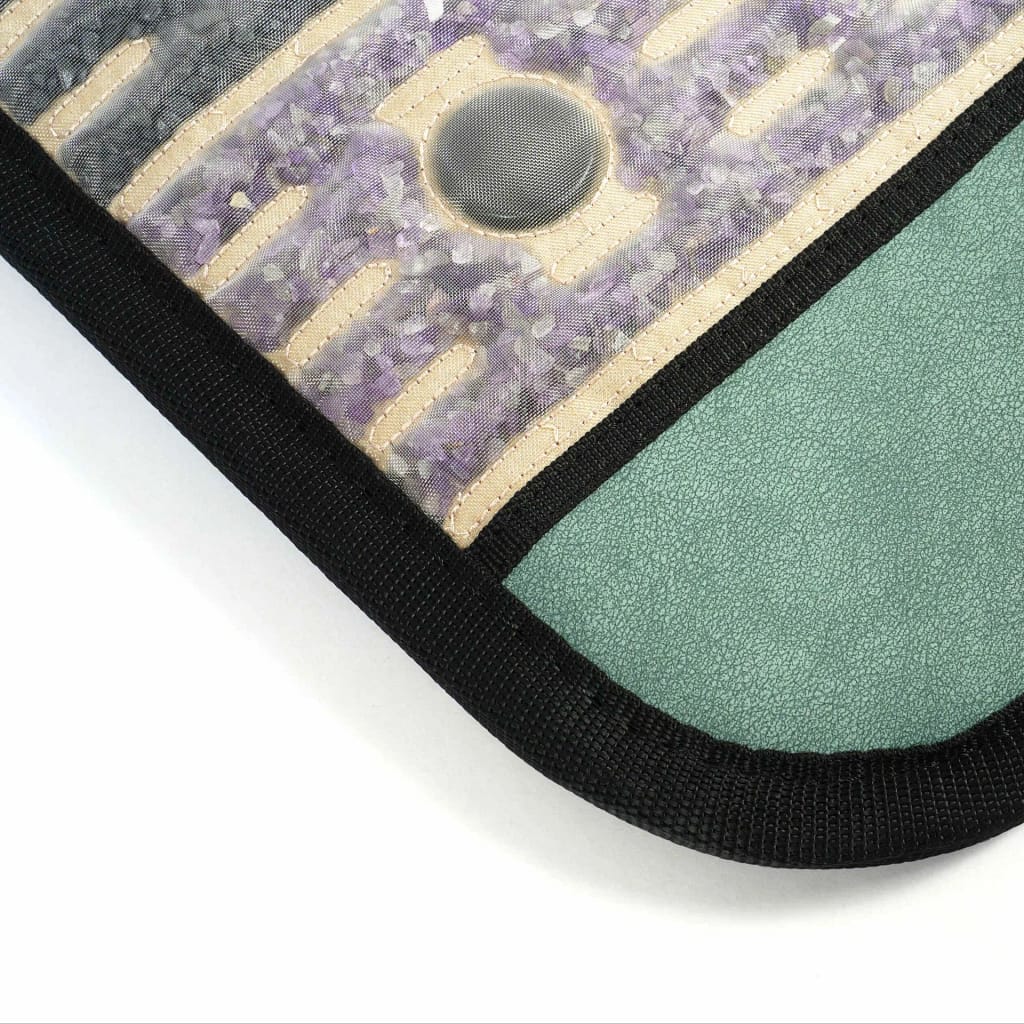 Grooni PEMF Mat corner showing stitching and design features