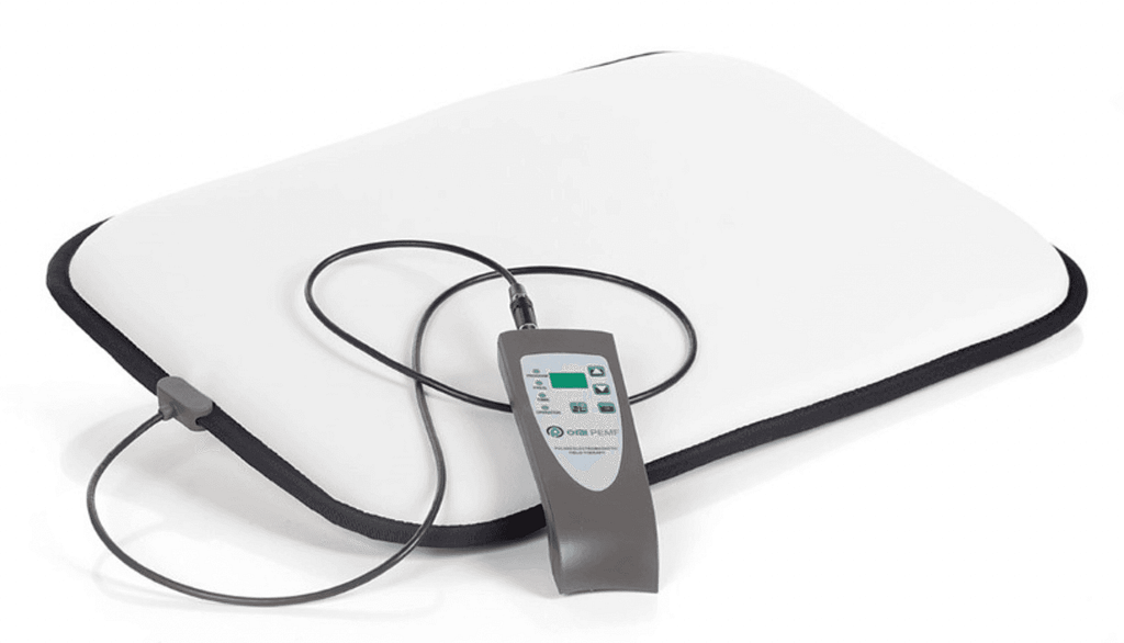 OMI PEMF MiniMat with compact controller for targeted pain relief therapy