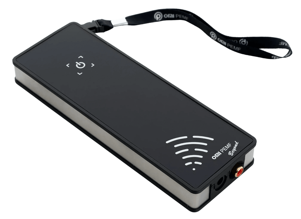 OMI PEMF Beyond Mat wireless controller for customizable therapy sessions