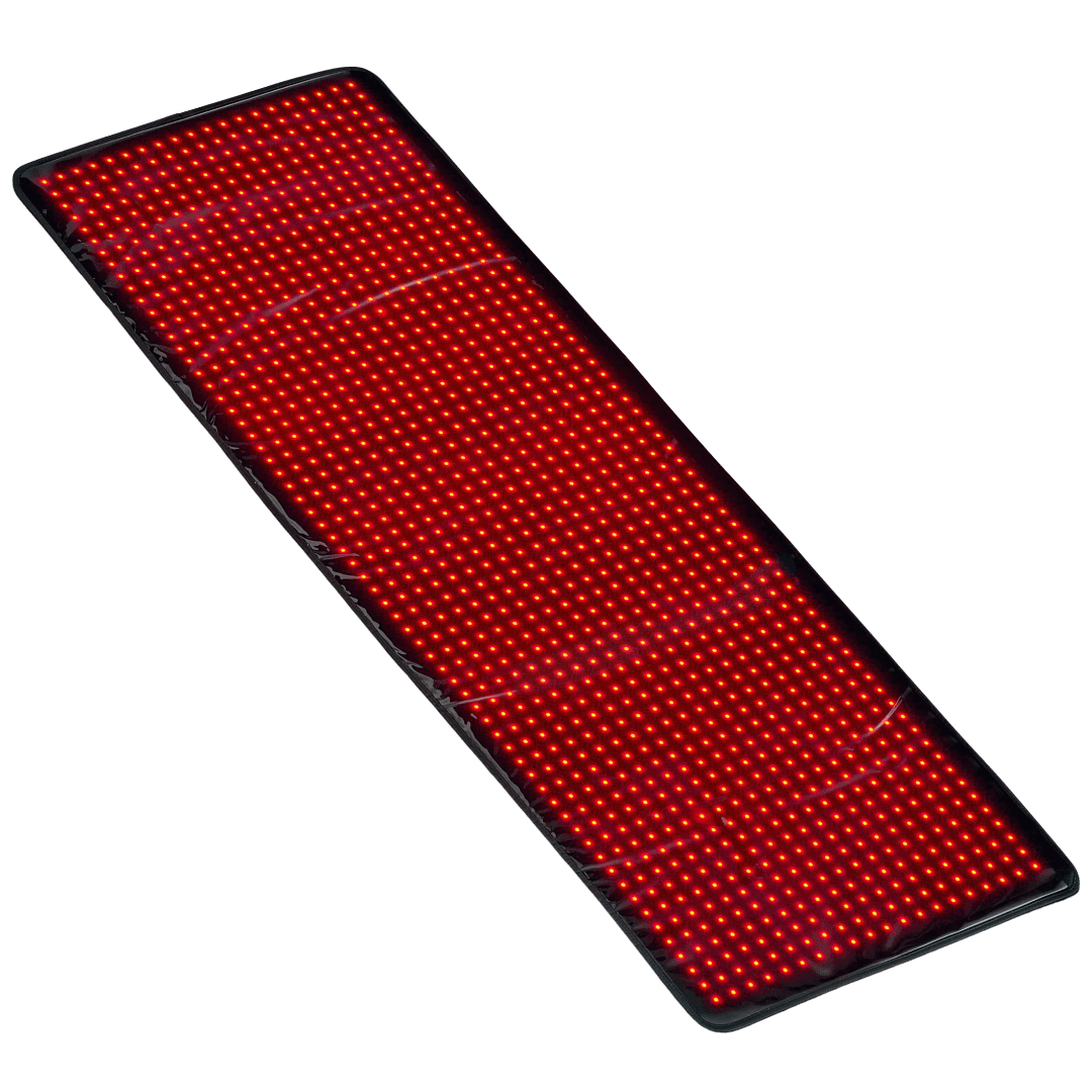 LifePro AllevaBody Red Light Therapy Mat full product view displaying flexible LED panel design