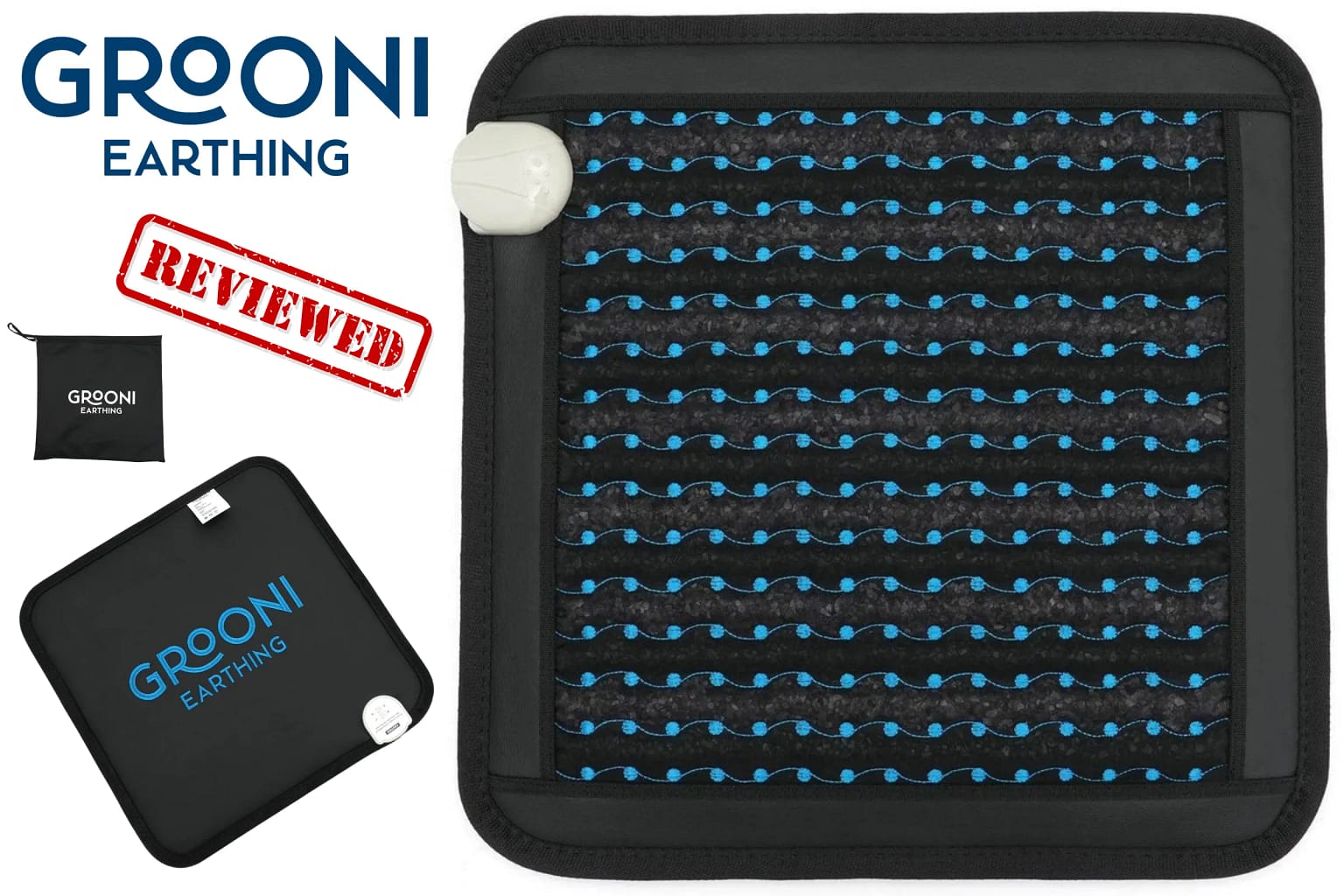 Grooni Earthing PEMF Pad Review full view of the PEMF therapy pad