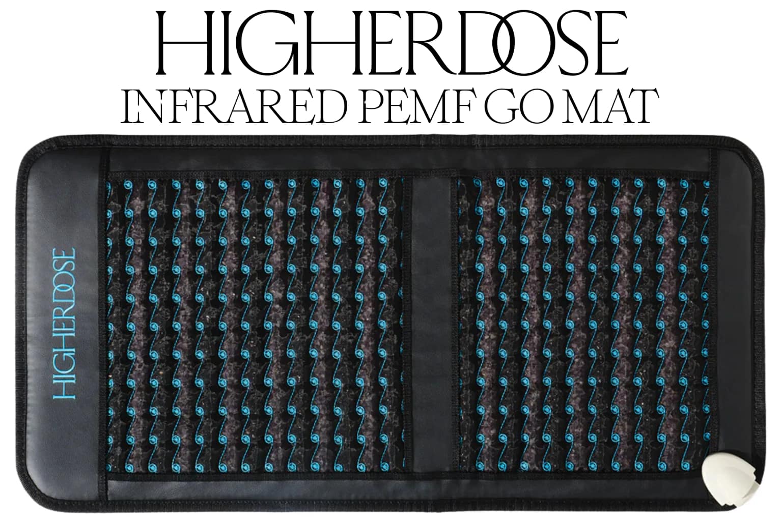 HigherDOSE Go PEMF Mat Review portable infrared therapy device on yoga mat