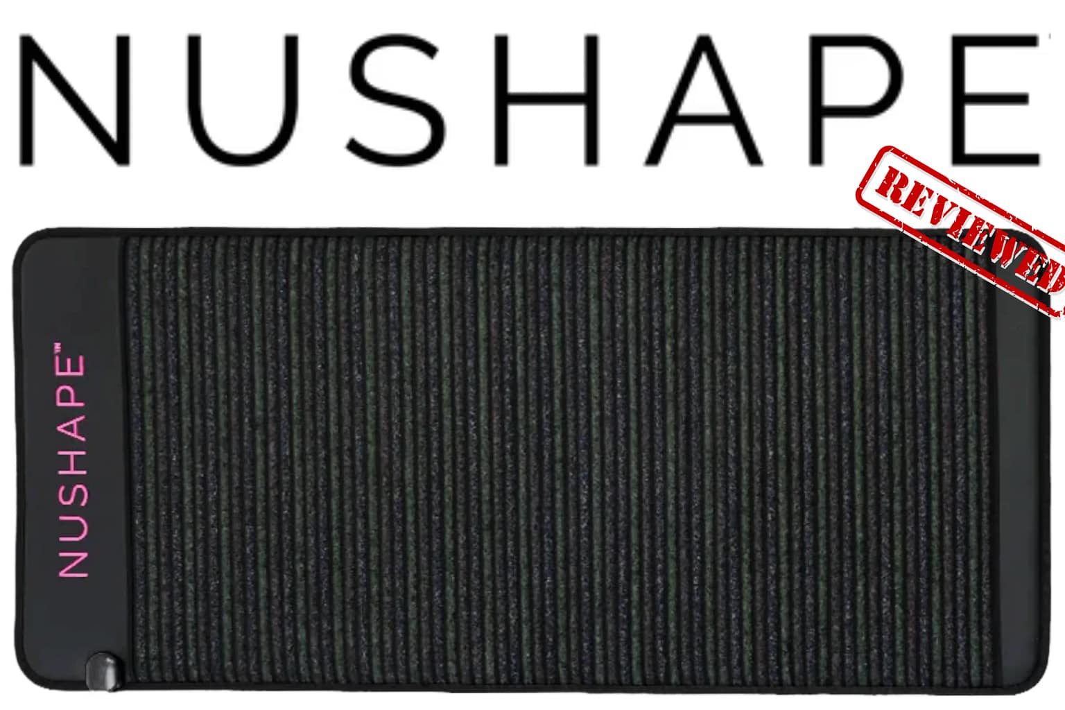 Nushape PEMF Mat Review showing full infrared PEMF mat with graphene and gemstone layers