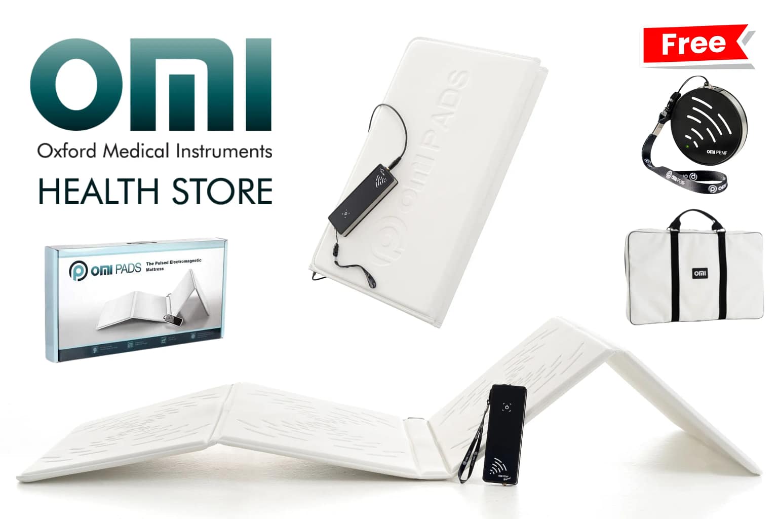 OMI PEMF Beyond Mat full-body therapy device with advanced features