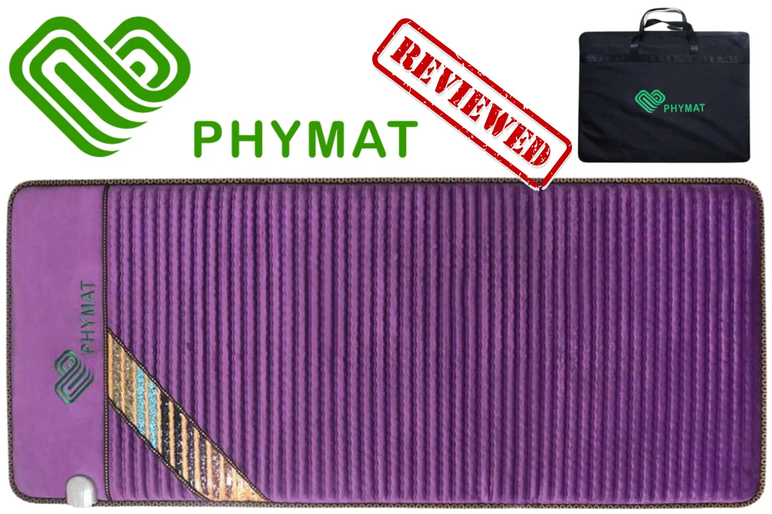Phymat Amethyst PEMF Mat Review - full amethyst gemstone PEMF therapy mat