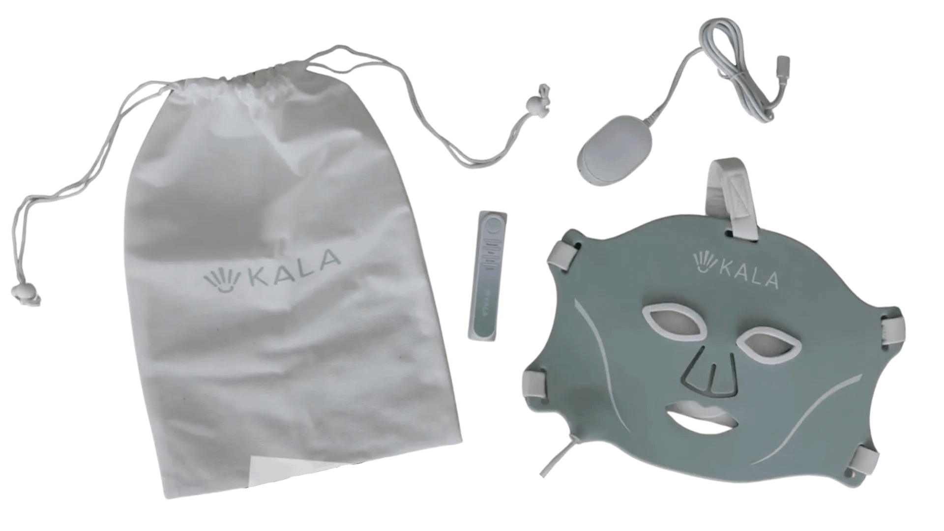 Kala Red Light Therapy Face Mask complete unboxing with all included accessories